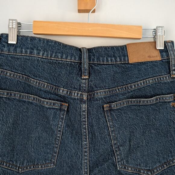 Madewell The Perfect Vintage Jeans Straight Leg Height Wash Dark Blue 28 NWOT - Picture 4 of 9